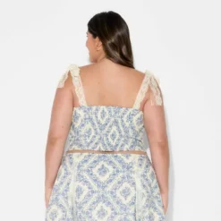 Women's Lace Tie Strap Tank Top - Wild Fable™ Blue Floral 7 Women's Lace Tie Strap Tank Top - Wild Fable™ Blue Floral -Wild Fable Shop GUEST 04147e8f 9484 4268 9c24 537502ce0656