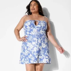 Women's Keyhole Mini Empire Waist Dress - Wild Fable™ Blue Floral 9 Women's Keyhole Mini Empire Waist Dress - Wild Fable™ Blue Floral -Wild Fable Shop GUEST 04734c8c 3e19 4acf a47a 0e20da829eaa