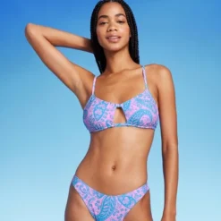 Women's Paisley Print Cut Out Bralette Bikini Top - Wild Fable™ Blue/Pink 13 Women's Paisley Print Cut Out Bralette Bikini Top - Wild Fable™ Blue/Pink -Wild Fable Shop GUEST 04c0fa38 c2f7 4598 b38f 17623a65333c