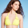 Women's Macrame Detail Triangle Bikini Top - Wild Fable™ Yellow 2 Women's Macrame Detail Triangle Bikini Top - Wild Fable™ Yellow -Wild Fable Shop GUEST 05fc40f6 8edd 4643 9337 cf4b9a6e648b