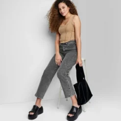 Women's Super-High Rise Straight Jeans - Wild Fable™ Black Wash 8 Women's Super-High Rise Straight Jeans - Wild Fable™ Black Wash -Wild Fable Shop GUEST 08e6baab 67be 43f2 8de9 0a94a2233bc7