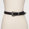 Women's Double Perf Western Belt - Wild Fable Black 2 Women's Double Perf Western Belt - Wild Fable Black -Wild Fable Shop GUEST 0ac2bdb9 0df5 4515 b5a6 0e30a6f29a2c