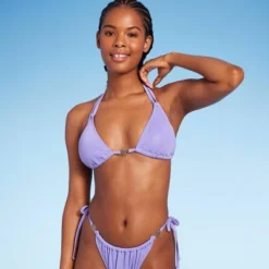 Women's Flower Charm Lurex Plisse Textured Triangle Bikini Top - Wild Fable™ 14 Women's Flower Charm Lurex Plisse Textured Triangle Bikini Top - Wild Fable™ -Wild Fable Shop GUEST 0bf20b16 5ddb 4f7f aa47 73e6aa5c38a4