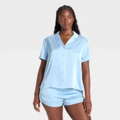 Women's Satin Short Sleeve Notch Collar Shirt And Shorts Pajama Set - Wild Fable™ 8 Women's Satin Short Sleeve Notch Collar Shirt And Shorts Pajama Set - Wild Fable™ -Wild Fable Shop GUEST 0c3b86a0 68a3 45ba a0be 86d5d453b72b