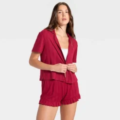 Women's Pointelle Notch Collar Shirt And Shorts Pajama Set - Wild Fable™ 7 Women's Pointelle Notch Collar Shirt And Shorts Pajama Set - Wild Fable™ -Wild Fable Shop GUEST 11010383 3aef 438e afc9 f5ea584a6c64