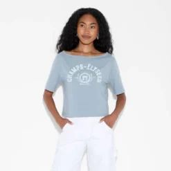 Women's Short Sleeve Off The Shoulder Boxy T-Shirt - Wild Fableā¢