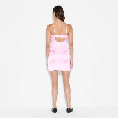 Women's Satin Bow Mini A-Line Dress - Wild Fable™ 4 Women's Satin Bow Mini A-Line Dress - Wild Fable™ - Image 2