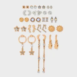 Sun And Moon Earring Set 18pc - Wild Fable™ Gold 7 Sun And Moon Earring Set 18pc - Wild Fable™ Gold -Wild Fable Shop GUEST 158cf555 f4d2 4cb7 84ad 2a027d75fc1b