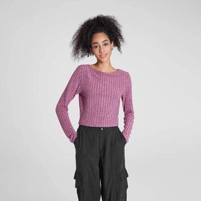 Women's Long Sleeve Rib-Knit Boat Neck Top - Wild Fable™ 6 Women's Long Sleeve Rib-Knit Boat Neck Top - Wild Fable™ - Image 4