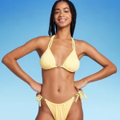 Women's Flower Charm Lurex Plisse Textured Triangle Bikini Top - Wild Fable™ 15 Women's Flower Charm Lurex Plisse Textured Triangle Bikini Top - Wild Fable™ -Wild Fable Shop GUEST 1b012d6b 2fa0 468a bd3b 85adc0457b7a