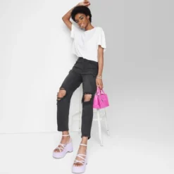 Women's Super-High Rise Curvy Tapered Jeans - Wild Fable™ Black Wash 8 Women's Super-High Rise Curvy Tapered Jeans - Wild Fable™ Black Wash -Wild Fable Shop GUEST 1e9c43f6 7a7d 4e3a be9f 8e773cff48ba