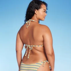 Women's Ribbed Triangle Bikini Top - Wild Fable™ Blue/Green/Pink Striped 10 Women's Ribbed Triangle Bikini Top - Wild Fable™ Blue/Green/Pink Striped -Wild Fable Shop GUEST 229c9931 cc6b 4356 abff b71548b086e6