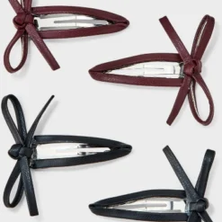 Leather Bow Salon Hair Clip Set 6pc - Wild Fable™ Browm/Black/White -Wild Fable Shop GUEST 2441cc6f b042 4ea9 b733 58b609269775