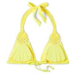 Women's Macrame Detail Triangle Bikini Top - Wild Fable™ Yellow -Wild Fable Shop GUEST 2993163f 84d5 494c 82fb 6f3a06690dc9