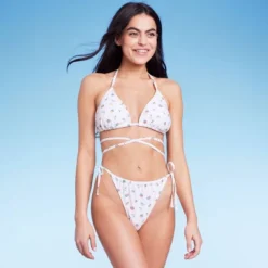 Women's Floral Print Side-Tie Ultra High Leg Adjustable Coverage Bikini Bottom - Wild Fable™ White 10 Women's Floral Print Side-Tie Ultra High Leg Adjustable Coverage Bikini Bottom - Wild Fable™ White -Wild Fable Shop GUEST 2b6c0c7f 46aa 4e60 8bb5 3be9f983db55