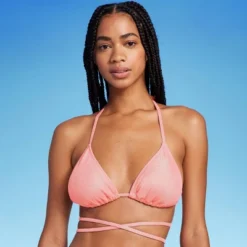 Women's Triangle Wrap Bikini Top - Wild Fable™ Pink Lurex 8 Women's Triangle Wrap Bikini Top - Wild Fable™ Pink Lurex -Wild Fable Shop GUEST 2c4ab27c 323d 42bb 98d5 bcc0f10960f0