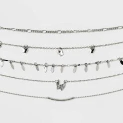 Butterfly Choker Necklace Set 5pc - Wild Fable™ Silver: Brass Lobster Claw Clasp, 12" Length 7 Butterfly Choker Necklace Set 5pc - Wild Fable™ Silver: Brass Lobster Claw Clasp, 12" Length -Wild Fable Shop GUEST 2e81d8a4 a771 481f ba3a 45c86ebcd857