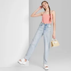 Women's Super-High Rise Distressed Straight Jeans - Wild Fable™ Light Wash 8 Women's Super-High Rise Distressed Straight Jeans - Wild Fable™ Light Wash -Wild Fable Shop GUEST 2f8acc41 cf25 4c1b 8ab8 a964a3634ed3