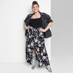 Women's Button-Front Printed Midi Skirt - Wild Fable™ 9 Women's Button-Front Printed Midi Skirt - Wild Fable™ -Wild Fable Shop GUEST 30a56aa6 dd00 45af a15b 2518a0e7c920