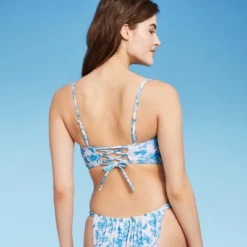 Women's Corset Longline Bikini Top - Wild Fable⢠Cream