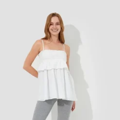 Women's Convertible Smocked Babydoll Top - Wild Fable™ White 9 Women's Convertible Smocked Babydoll Top - Wild Fable™ White -Wild Fable Shop GUEST 3375dbd9 75e3 443a 8b21 7923c38c7955