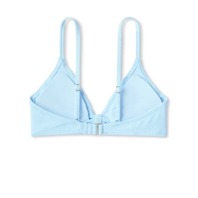 Women's Tie-Front Pique Textured Bralette Bikini Top - Wild Fable™ 8 Women's Tie-Front Pique Textured Bralette Bikini Top - Wild Fable™ - Image 6