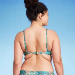 Women's Scoop Front Bralette Bikini Top - Wild Fable™ Blue Patchwork Print 13 Women's Scoop Front Bralette Bikini Top - Wild Fable™ Blue Patchwork Print -Wild Fable Shop GUEST 3b1e2ee6 8d20 4431 bd97 df379dcffc40