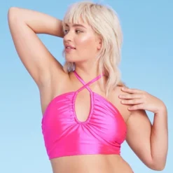 Women's Longline Wrap Halter Bikini Top - Wild Fable™ Pink Shine 11 Women's Longline Wrap Halter Bikini Top - Wild Fable™ Pink Shine -Wild Fable Shop GUEST 3ba53a87 f365 4844 9884 fc45b22eb9cb