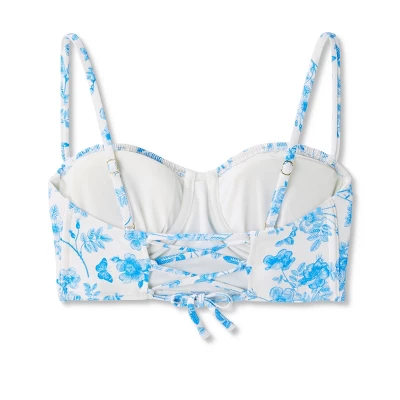 Women's Corset Longline Bikini Top - Wild Fable™ Cream 8 Women's Corset Longline Bikini Top - Wild Fable™ Cream - Image 6