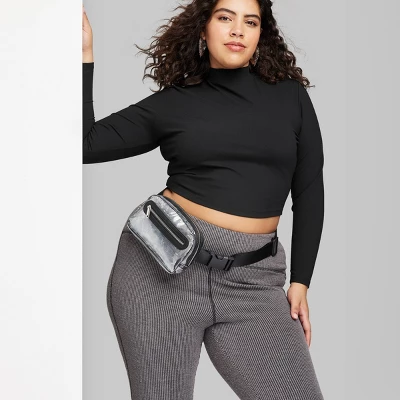 Women's Long Sleeve Mock Neck T-Shirt - Wild Fable™ 5 Women's Long Sleeve Mock Neck T-Shirt - Wild Fable™ - Image 3