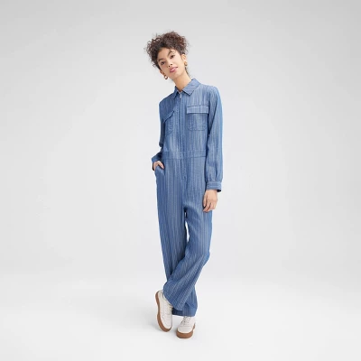 Women's Long Sleeve Denim Jumpsuit - Wild Fable™ 3 Women's Long Sleeve Denim Jumpsuit - Wild Fable™
