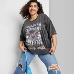 Women's Elbow Sleeve Oversized Graphic T-Shirt - Wild Fable™ 11 Women's Elbow Sleeve Oversized Graphic T-Shirt - Wild Fable™ -Wild Fable Shop GUEST 413c5ea4 8133 4cdc b1f7 5baf2932199f