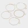 Chain Choker Necklace Set 5pc - Wild Fable™ Gold: Lobster Claw Clasp, Recycled Zinc, 12" Length 1 Chain Choker Necklace Set 5pc - Wild Fable™ Gold: Lobster Claw Clasp, Recycled Zinc, 12" Length -Wild Fable Shop GUEST 430efbfb 2331 4663 a204 346f5237e1b0