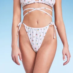 Women's Floral Print Side-Tie Ultra High Leg Adjustable Coverage Bikini Bottom - Wild Fable™ White 15 Women's Floral Print Side-Tie Ultra High Leg Adjustable Coverage Bikini Bottom - Wild Fable™ White -Wild Fable Shop GUEST 4400ff04 b52e 42fd bde2 19d3bea06cd1