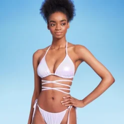 Women's Extreme Wrap Triangle Bikini Top - Wild Fable™ Light Purple Iridescent 15 Women's Extreme Wrap Triangle Bikini Top - Wild Fable™ Light Purple Iridescent -Wild Fable Shop GUEST 4c908518 3f53 42b3 9b23 9d4edae527e2