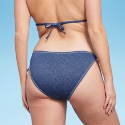 Women's Denim Textured Scoop Front High Leg Cheeky Bikini Bottom - Wild Fable™ Denim Blue 12 Women's Denim Textured Scoop Front High Leg Cheeky Bikini Bottom - Wild Fable™ Denim Blue -Wild Fable Shop GUEST 4eaf6f03 7a9c 48b7 9653 30cf5f145c7a