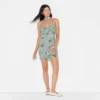 Women's Twist Front Scarf Mini Dress - Wild Fable™ Dark Green Floral 1 Women's Twist Front Scarf Mini Dress - Wild Fable™ Dark Green Floral -Wild Fable Shop GUEST 509f6644 c0bc 4563 ab63 84392e23b259