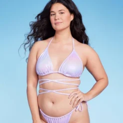 Women's Extreme Wrap Triangle Bikini Top - Wild Fable™ Light Purple Iridescent 11 Women's Extreme Wrap Triangle Bikini Top - Wild Fable™ Light Purple Iridescent -Wild Fable Shop GUEST 513cf5c5 46c0 4900 9933 eccda2decc2f