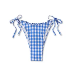 Women's Side-Tie Ultra High Leg Super Cheeky Bikini Bottom - Wild Fable™ Cobalt Blue Gingham Print 14 Women's Side-Tie Ultra High Leg Super Cheeky Bikini Bottom - Wild Fable™ Cobalt Blue Gingham Print -Wild Fable Shop GUEST 516be7a1 4105 4f24 b44c 1812f3565a4c