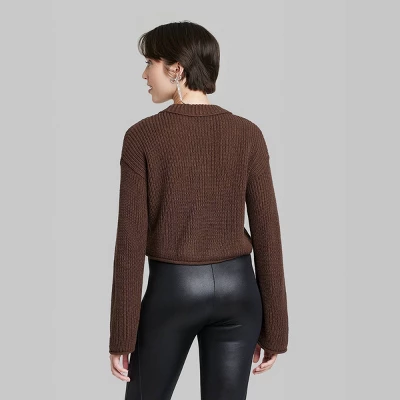 Women's Crewneck Boxy Pullover Sweater - Wild Fable™ 4 Women's Crewneck Boxy Pullover Sweater - Wild Fable™ - Image 2