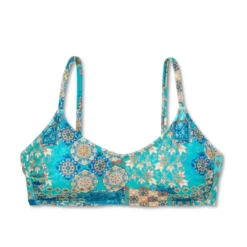 Women's Scoop Front Bralette Bikini Top - Wild Fable™ Blue Patchwork Print 14 Women's Scoop Front Bralette Bikini Top - Wild Fable™ Blue Patchwork Print -Wild Fable Shop GUEST 533a67a8 b269 422c a8fc 46004757e68e