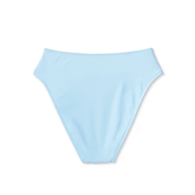Women's High Leg Cheeky High Waist Bikini Bottom - Wild Fable™ Light Blue 8 Women's High Leg Cheeky High Waist Bikini Bottom - Wild Fable™ Light Blue - Image 6