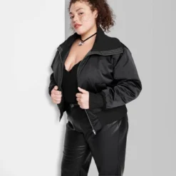 Women's Satin Bomber Jacket - Wild Fable™ 9 Women's Satin Bomber Jacket - Wild Fable™ -Wild Fable Shop GUEST 5a2e537b 386f 4b86 b4c1 4c96042aeab6