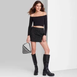 Women's High-Rise Bodycon Mini Skort - Wild Fable™ Black 10 Women's High-Rise Bodycon Mini Skort - Wild Fable™ Black -Wild Fable Shop GUEST 5a349815 d596 407d ac21 0744db5a4619