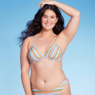 Women's Underwire Bikini Top - Wild Fable™ Multi Lurex Striped 5 Women's Underwire Bikini Top - Wild Fable™ Multi Lurex Striped - Image 3