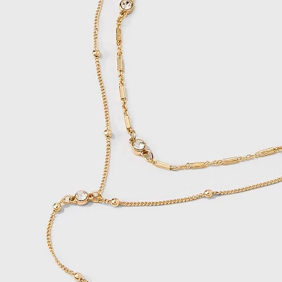 Star Charm Multi-Strand Necklace - Wild Fable™ Gold 5 Star Charm Multi-Strand Necklace - Wild Fable™ Gold - Image 3