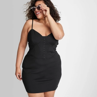 Women's Sleeveless Corset Mini Knit Bodycon Dress - Wild Fable™ 5 Women's Sleeveless Corset Mini Knit Bodycon Dress - Wild Fable™ - Image 3