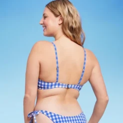 Women's Ruffle Trim Textured Underwire Bikini Top - Wild Fable™ Cobalt Blue Gingham Print 13 Women's Ruffle Trim Textured Underwire Bikini Top - Wild Fable™ Cobalt Blue Gingham Print -Wild Fable Shop GUEST 6b014206 7d5a 41d3 aaa7 2d5c283084ba