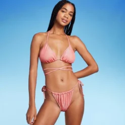 Women's Side-Tie Adjustable High Leg Bikini Bottom - Wild Fable™ Pink Lurex 8 Women's Side-Tie Adjustable High Leg Bikini Bottom - Wild Fable™ Pink Lurex -Wild Fable Shop GUEST 6d5b66f9 8f4c 4cbd 97e9 8079a680f815