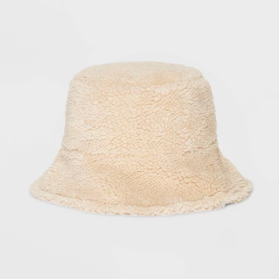 Faux Shearling Bucket Reversible Hat - Wild Fable™ 7 Faux Shearling Bucket Reversible Hat - Wild Fable™ - Image 5
